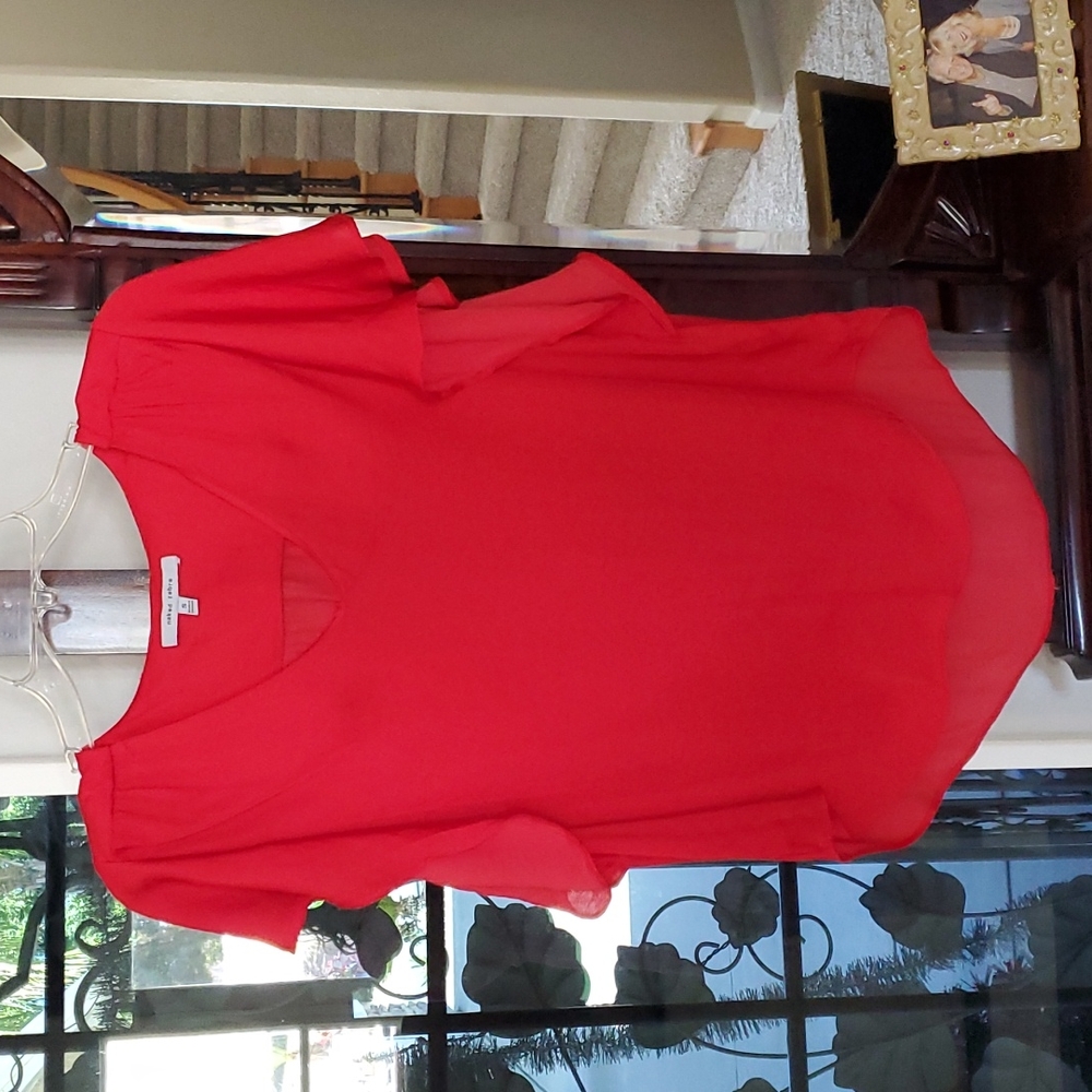 Naked Zebra short sleeve red shirt